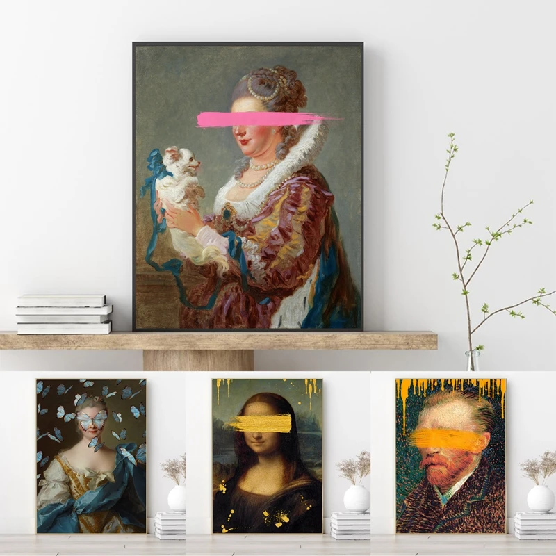 Винтажная портретная масляная живопись, измененные художественные принты, необычное настенное искусство, постер на холсте, декор в стиле бохо, картина для спальни, гостиной, художественный Декор Винтажная портретная масляная живопись, измененные художественные принты, необычное настенное искусство, постер на холсте, декор в стиле бохо, картина для спальни, гостиной, художественный Декор