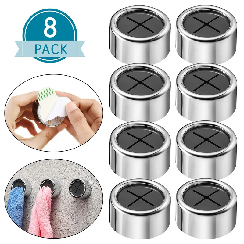 

BalleenShiny 2pcs/set Creative Towel Storage Racks Hanger Adhesive Rag Dishcloth Holder Kitchen Rag Cleaning Tools Neaten Hook