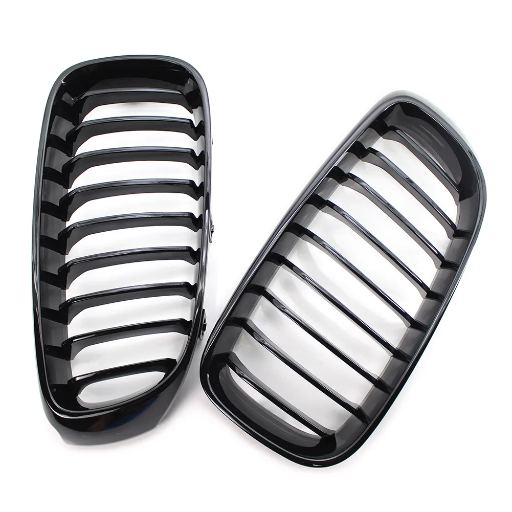 3-й серии глянцевая черная автомобильная передняя решетка для почек гоночные