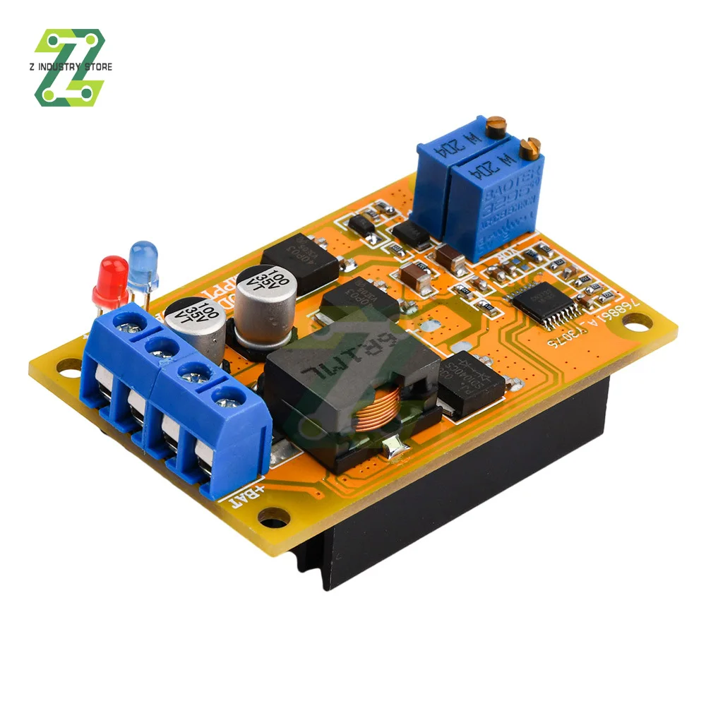 

6A MPPT Контроллер регулятора панели солнечных батарей Панель управления солнечной зарядкой Зарядка аккумулятора 4,2-28 В Регулируемый автоматический переключатель CC CV