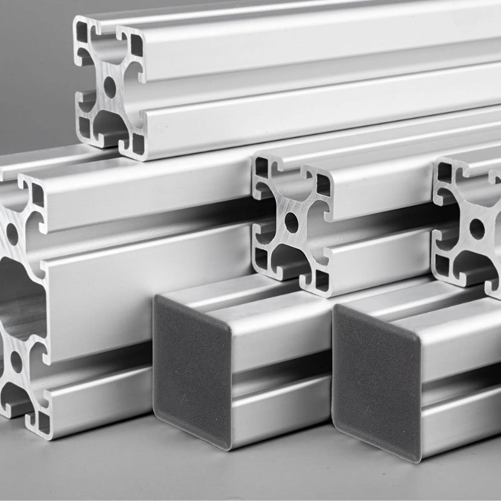 20 шт. легкая торцевая крышка для алюминиевой экструзионной пластины черная