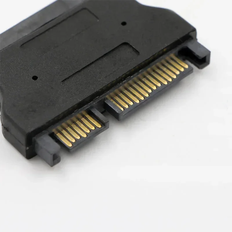 Адаптер SATA серии ATA 7 + 15 22pin штекер-тонкий 6 13pin гнездовой адаптер для настольного