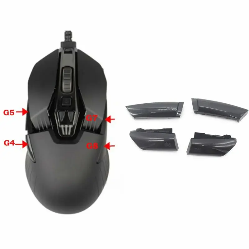 

4pcs/set Replacement Side Button Side Key G4 G5 G6 G7 for Logitech G900 G903 Wireless Mouse Repair Accessories