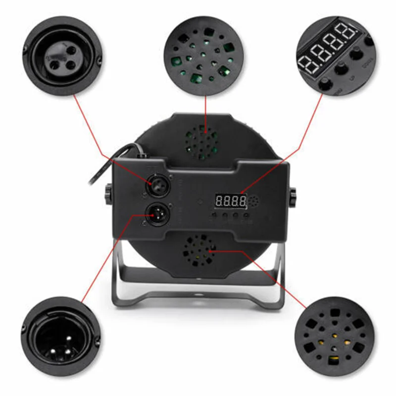 Фото 36 Вт RGB 3IN1 или RGBW полноцветный светодиодный PAR светильник Светодиодный прожектор DMX512 Светодиодный светильник DJ KTV для вечеринки, клуба, бара, шоу на сцене №4