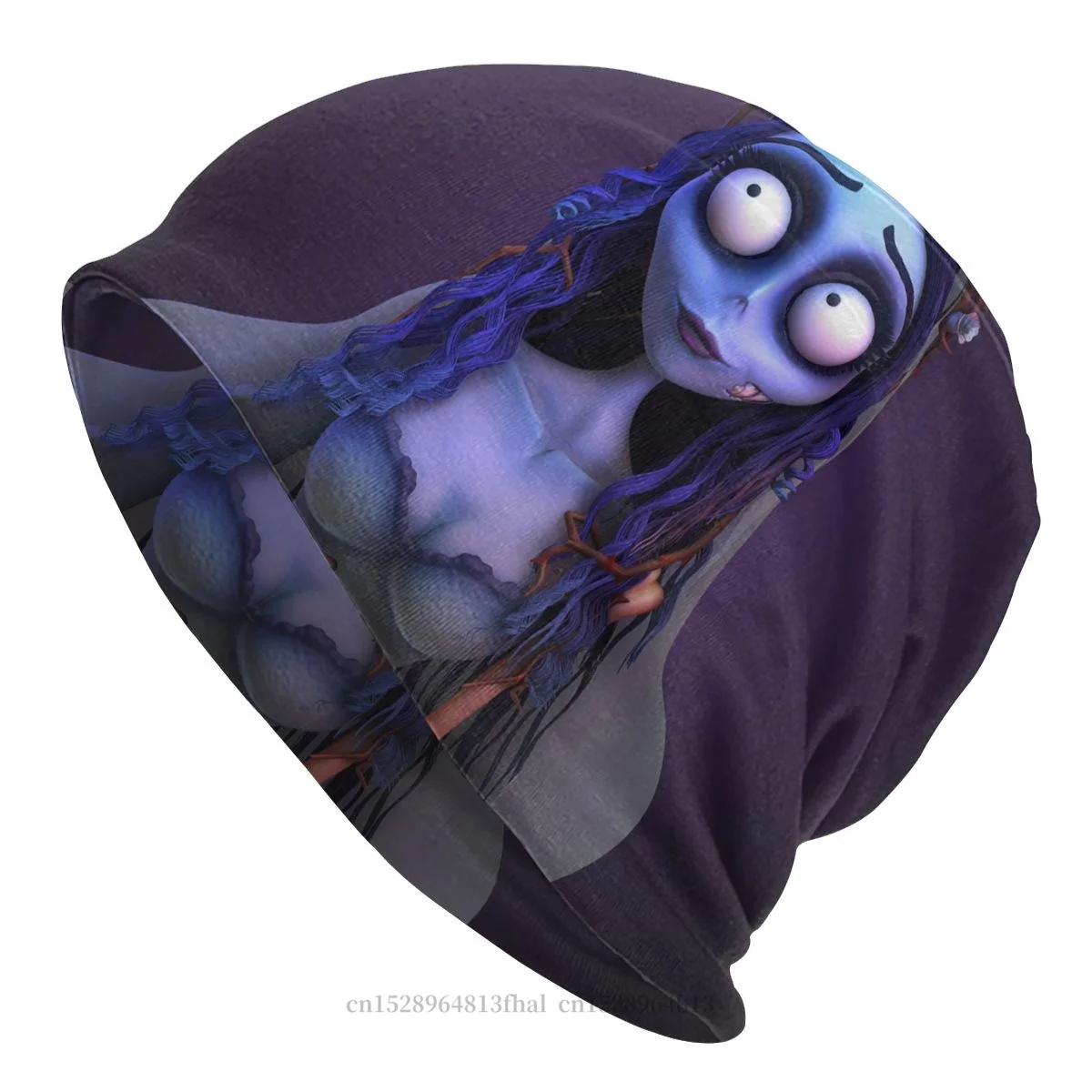 

Bonnet Hats Tim Burton's Corpse Bride Amily Love Movie Men Women's Skullies Beanies Hat Art Winter Warm Cap Design Caps