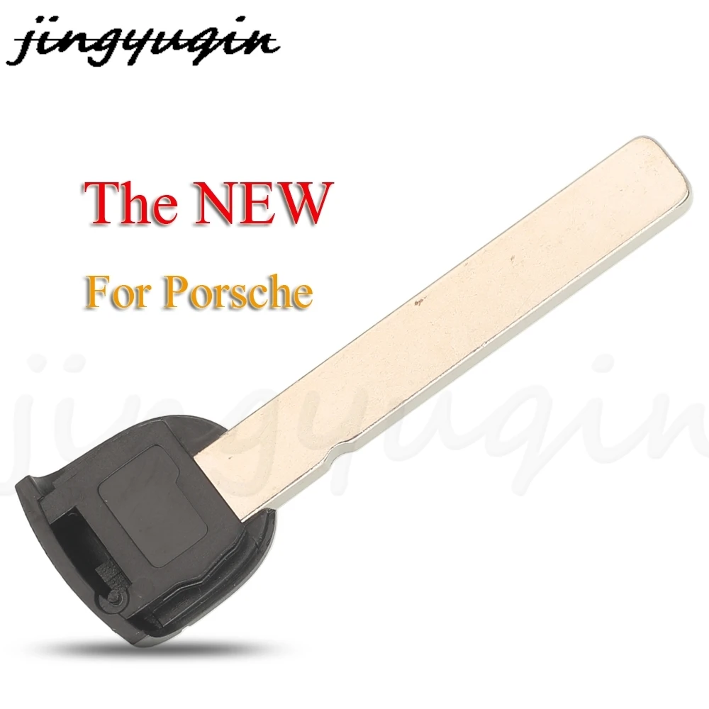 

Jingyuqin, новый умный дистанционный автомобильный ключ для экстренной помощи для Porsche 911 977 918, умный пустой сменный брелок с необрезанным лезвием