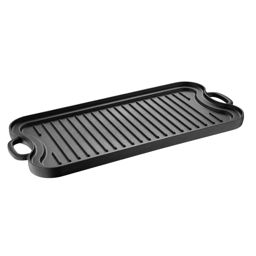 

Cookware Bbq BBQ Cast Iron Double Reversible Grill and Griddle Kitchen Accessories Free Shipping Camping Supplies Barbecue Tools