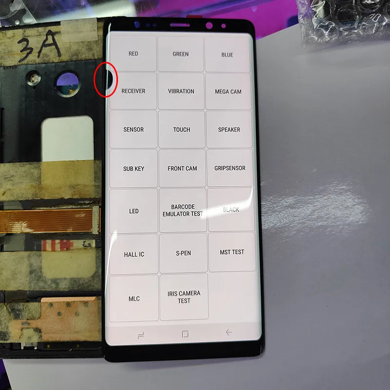 Сменный оригинальный дефект ЖК-дисплея для SAMSUNG NOTE 8 ЖК-экран N9500 N9500F дисплей