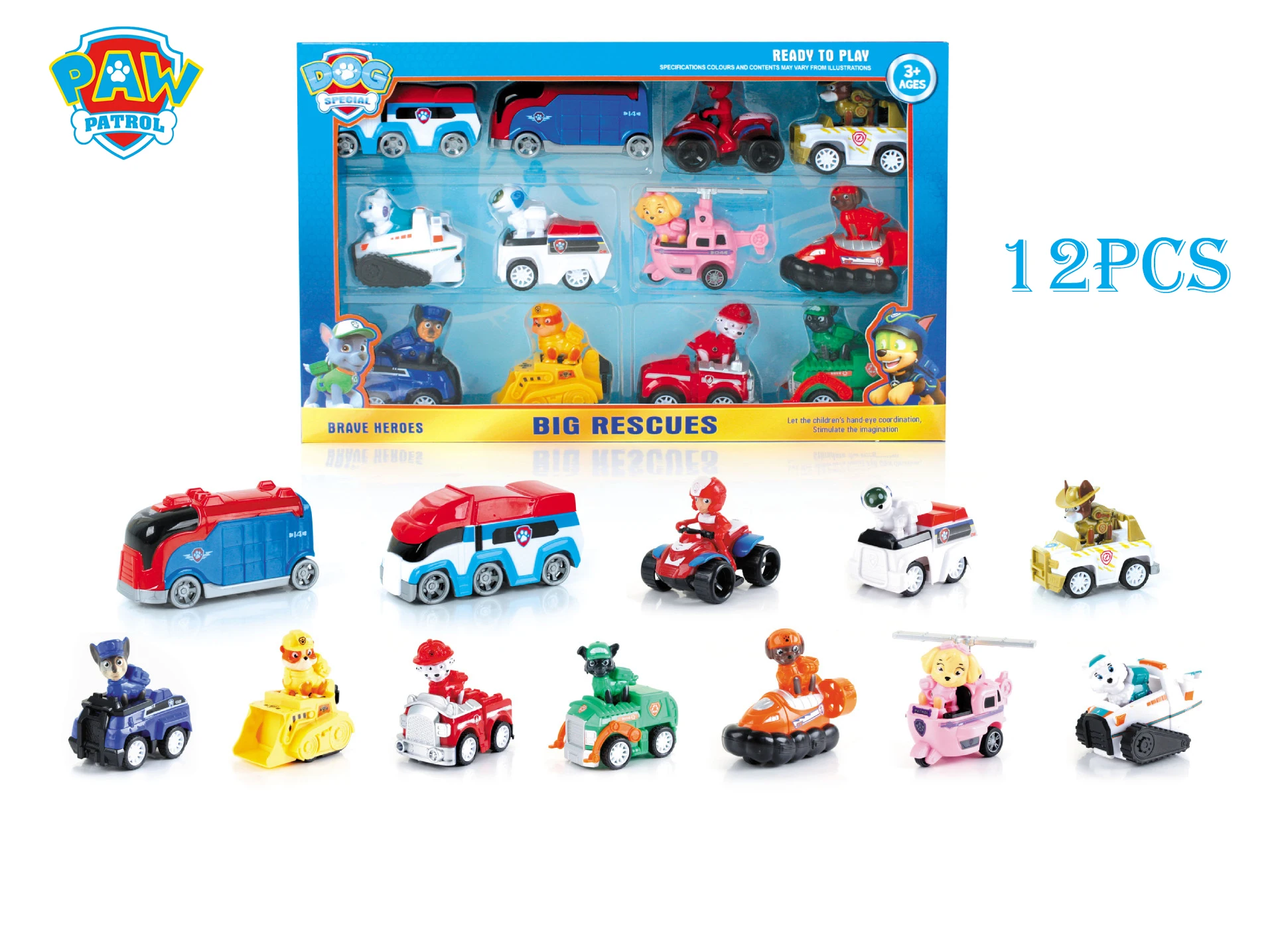 

13Pcs Paw Patrol Dog Super Rescue Vehicle Wachturm Toys Set Chase Ryder Action Figure Patrulla Canina Toys Children Gifts