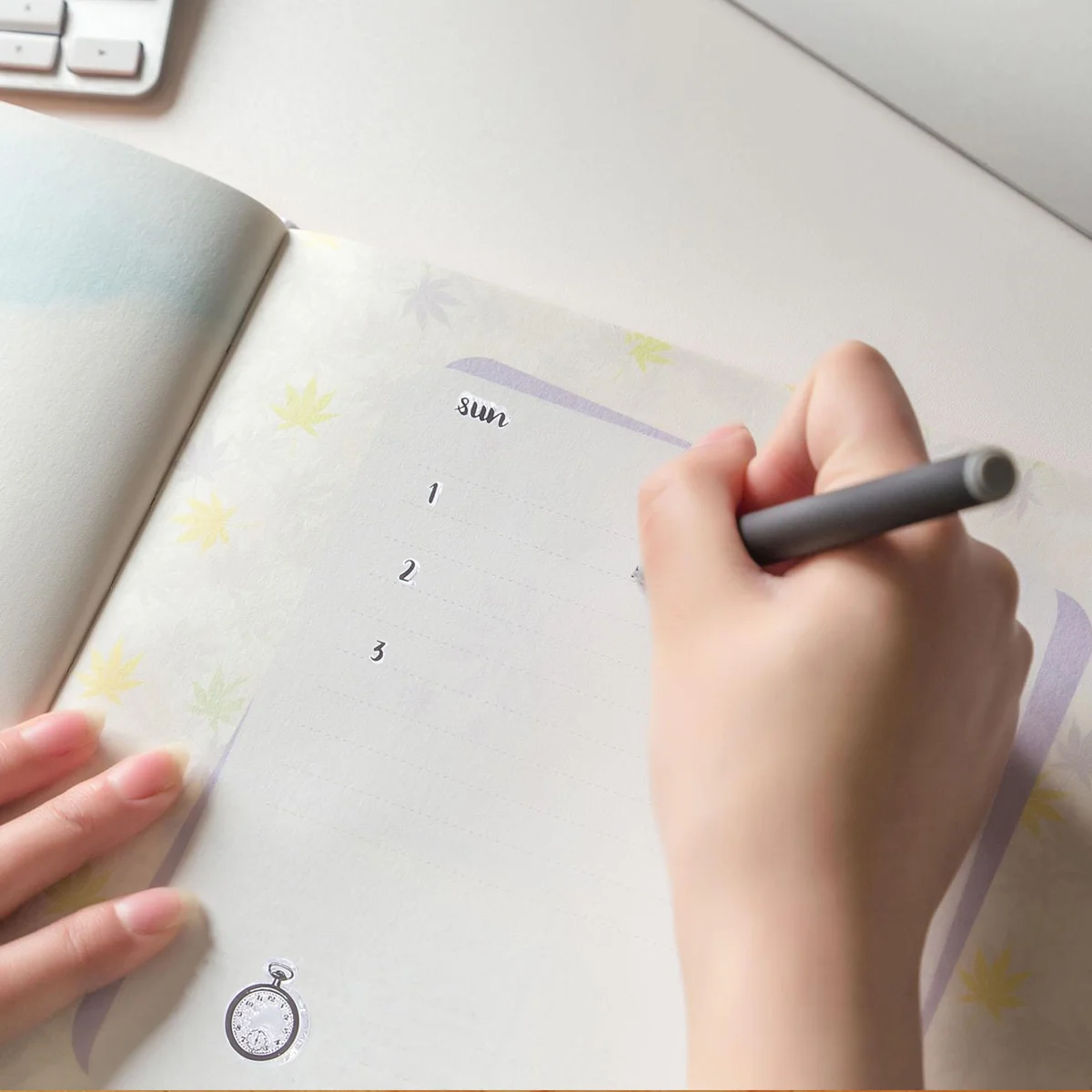 

Calendar Stamps Transparent Stamp Rubber Scrapbooking Clear Template Planner Planer Month Year Week Mixed Sheets Daily Tpr Seal