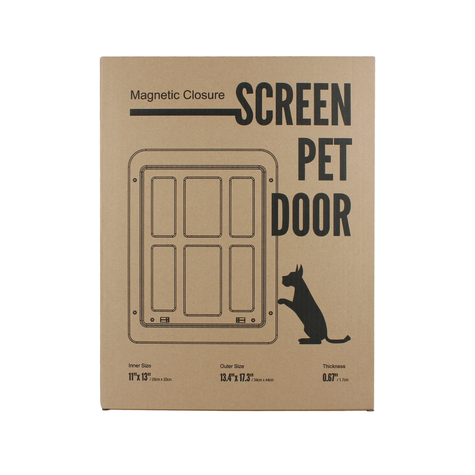 

Dog Door Screen Sliding Cat Doors With Locking Function Easy Install Pet Screen Door For Sliding Screen Door Sturdy Durable