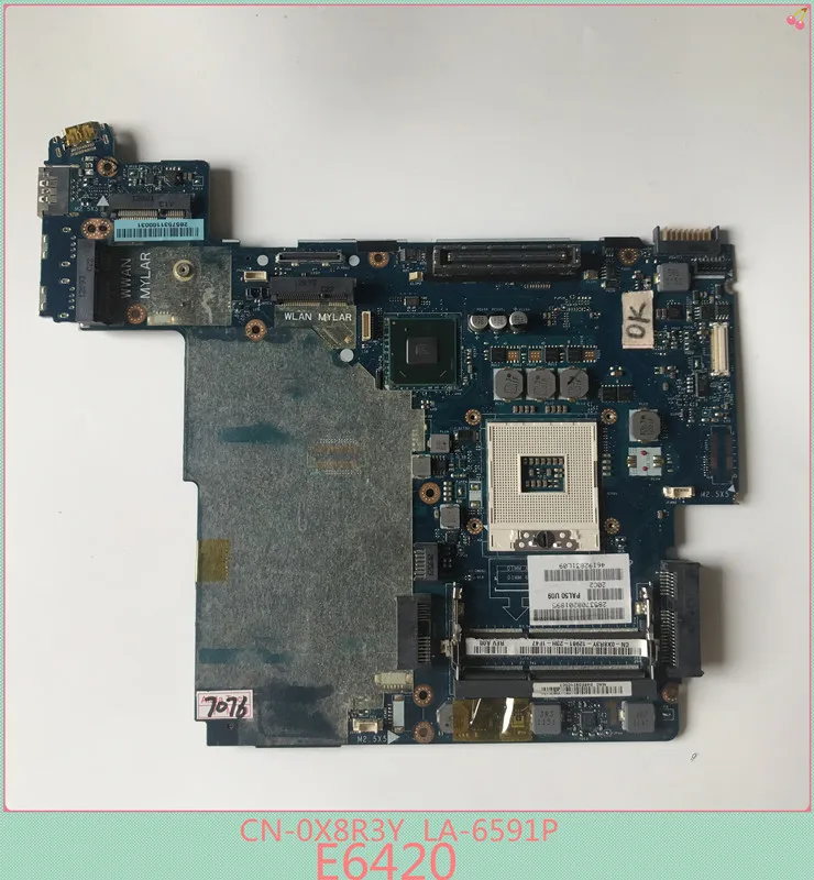 Материнская плата для ноутбука DELL E6420 материнская PAL50 LA-6591P 0X8R3Y QM67 DDR3 |