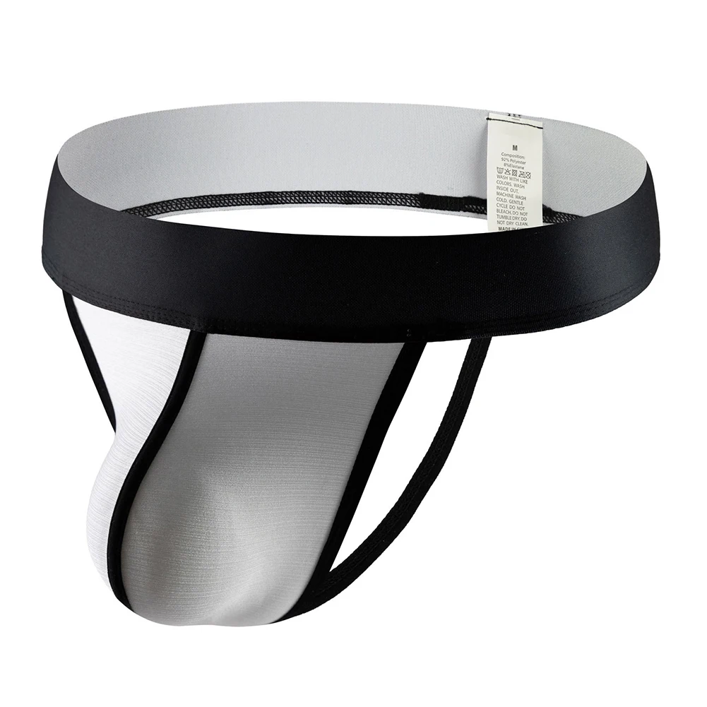 

Metallics Bulge Pouch G-String Mens Wide Elestic Waist Belt Underwear Sexy T-Back Thongs Mini Bikini Low Waist Panties Underpant