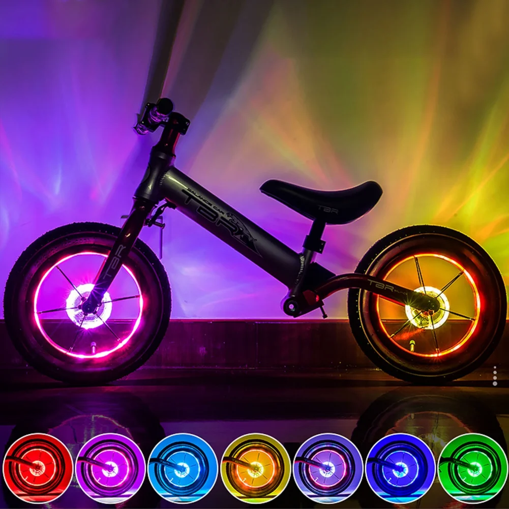 

Bicycle Lights Kids Water Proof Led Kids Balance 300mAH Batteries Bicycle Tire Hub Lights Smart Vibration Sensor Cycle Lights