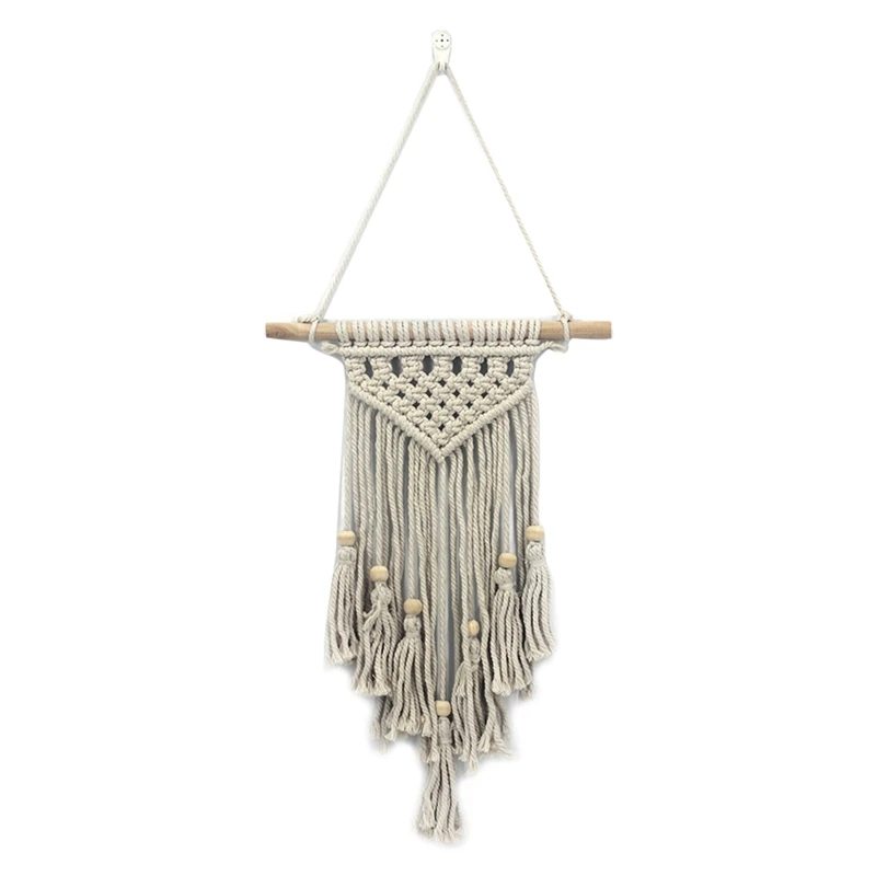 

Macrame Wall Hanging Hand Woven Bohemian Tapestry With Tassel For Boho Crafts Home Living Room Backdrop Decoration