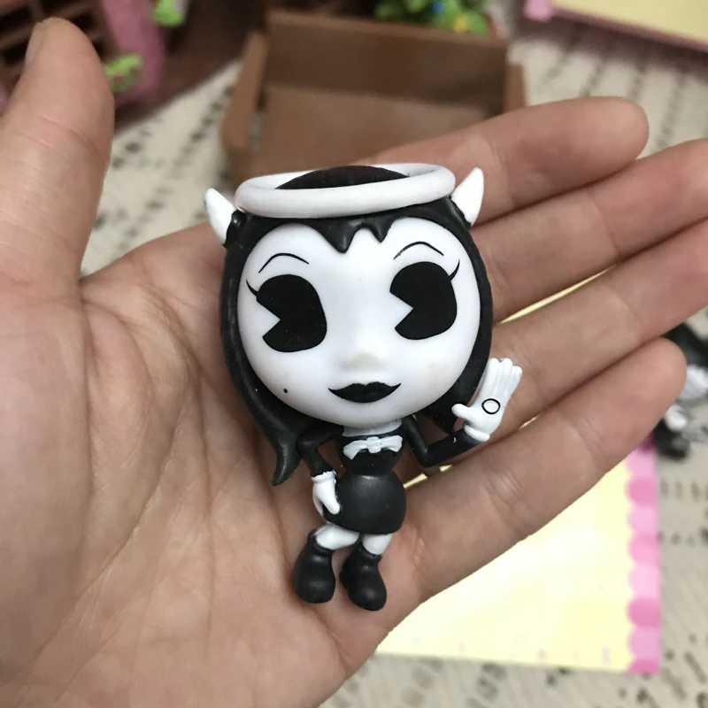 1 шт. кавайная Милая игра фигурка Бенди аниме зло 3D модель чернила черно-белая