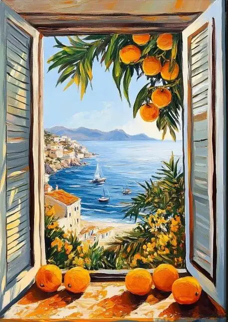 

Печать картины "Открытое окно" Henri Matisse