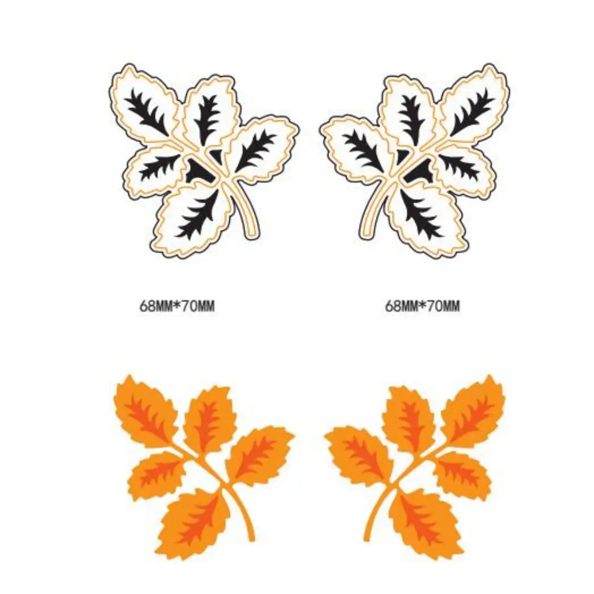 Happymems вырубные штампы в виде листьев карта с тиснением бумажный декор вырубки