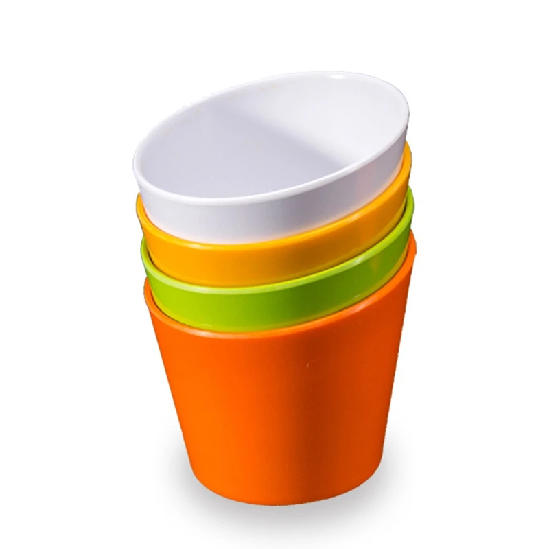 

4 шт., многоразовые пластиковые салатные чаши