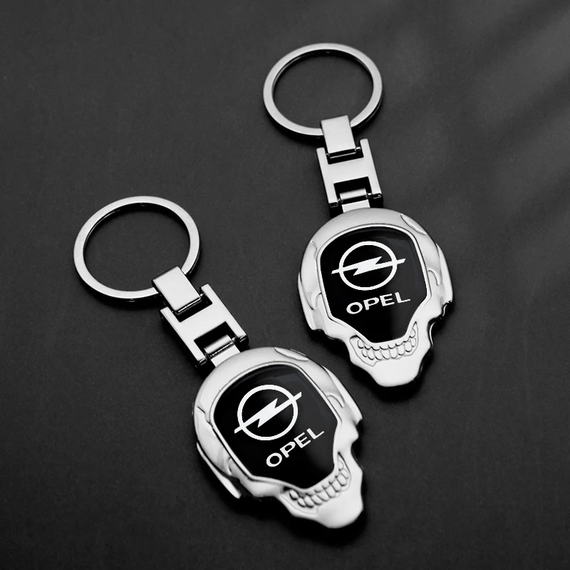 

New 3D Metal Car Logo Emblem Keychain Key Rings Chain for Opel Vectra b Astra h f j Tuning Grandland x Mokka Agila Zafira Corsa