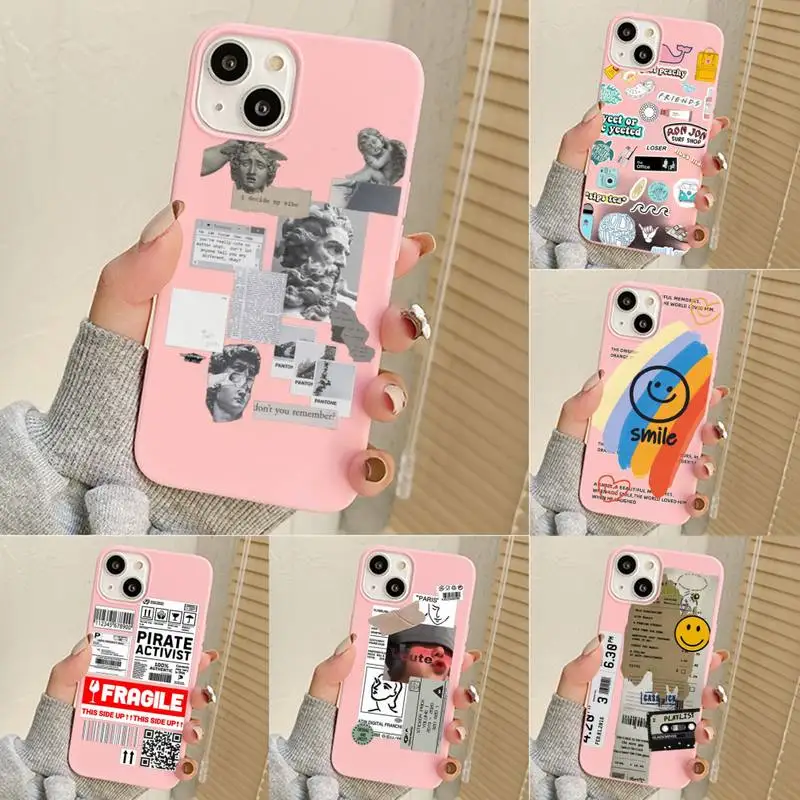 

Retro Bar Code Label Phone Case For Iphone 7 8 Plus X Xr Xs 11 12 13 Se2020 Mini Mobile Iphones 14 Pro Max Case