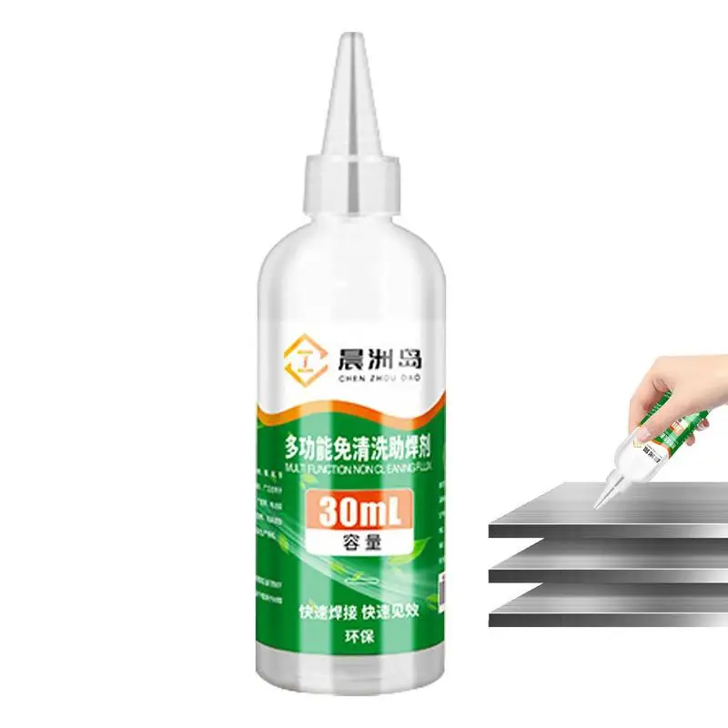 

Silver Solder Flux Soldering Flux For Aluminum Quick Drying No Water Cleaning Iron Nickel Copper Metal Liquid Solder Flux
