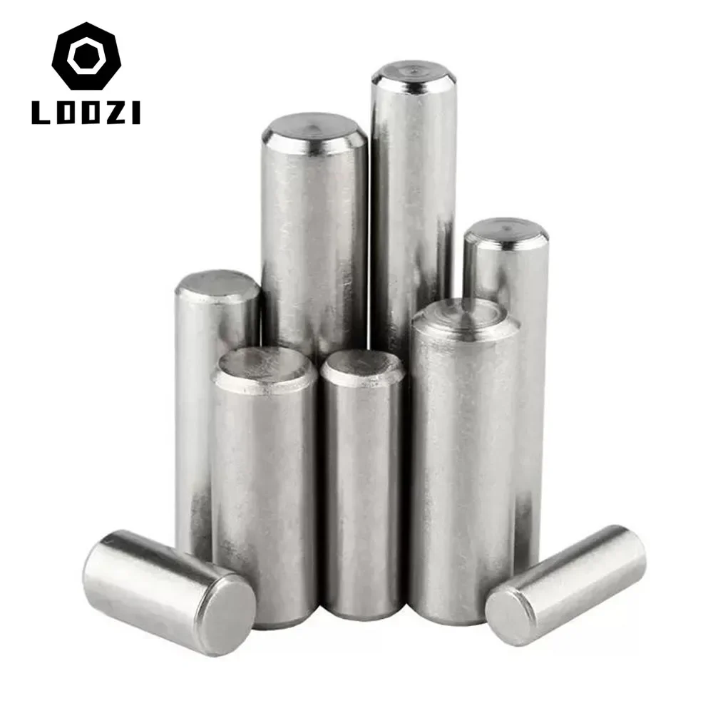 Цилиндрический фиксирующий штифт M1 M1.5 M2 M2.5 M3 M4 M5 M6 304 из нержавеющей стали