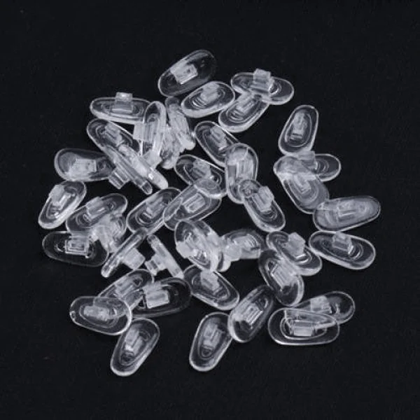 

25 Pairs of Universal Anti-slip Silicone Sunglasses Eyeglasses Nose Pads (Transparent) Accessories
