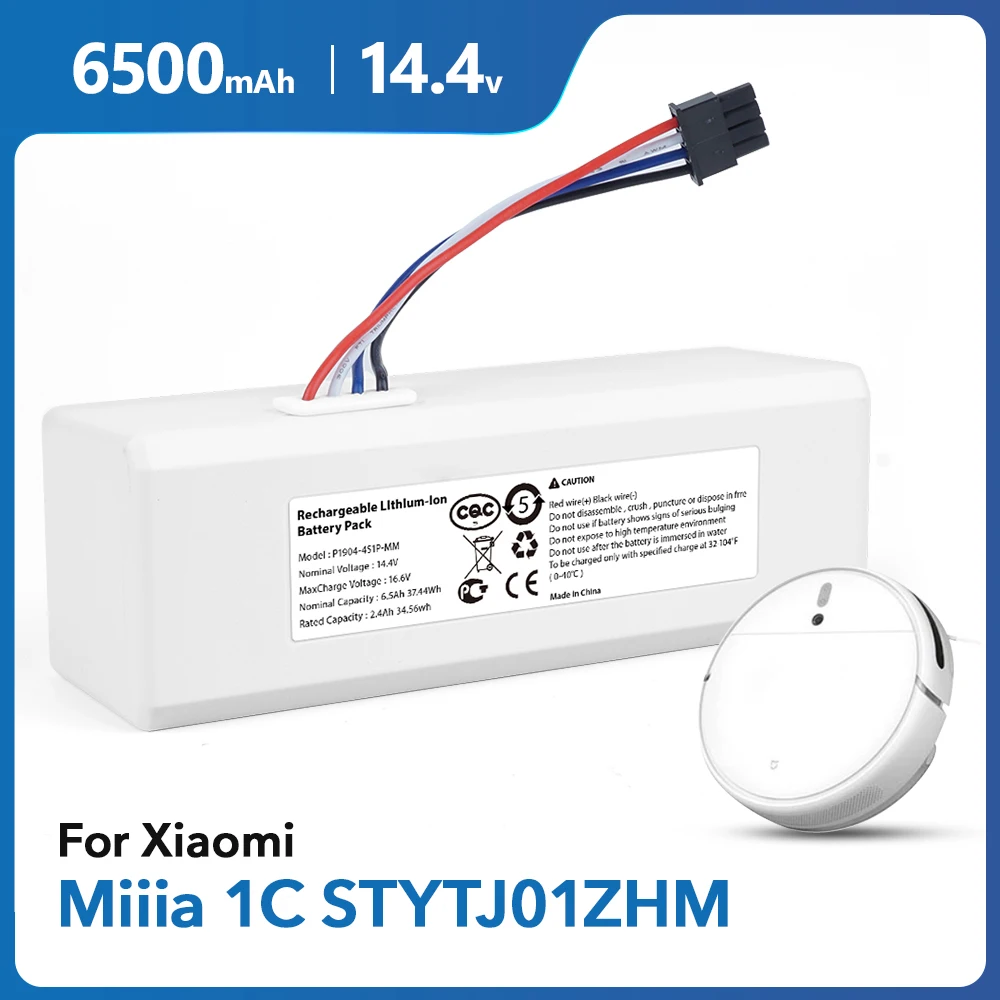 

Аккумулятор для робота-пылесоса Xiaomi Mijia 1C STYTJ01ZHM, 14,4 В, 6500 мАч