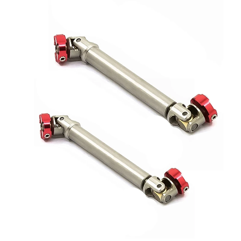 

2X RC Model Metal Flange Head Transmission Shaft CVD For 1/14 Tamiya SCX10 D90 RC4WD AXIAL(90-110Mm&70-90Mm)