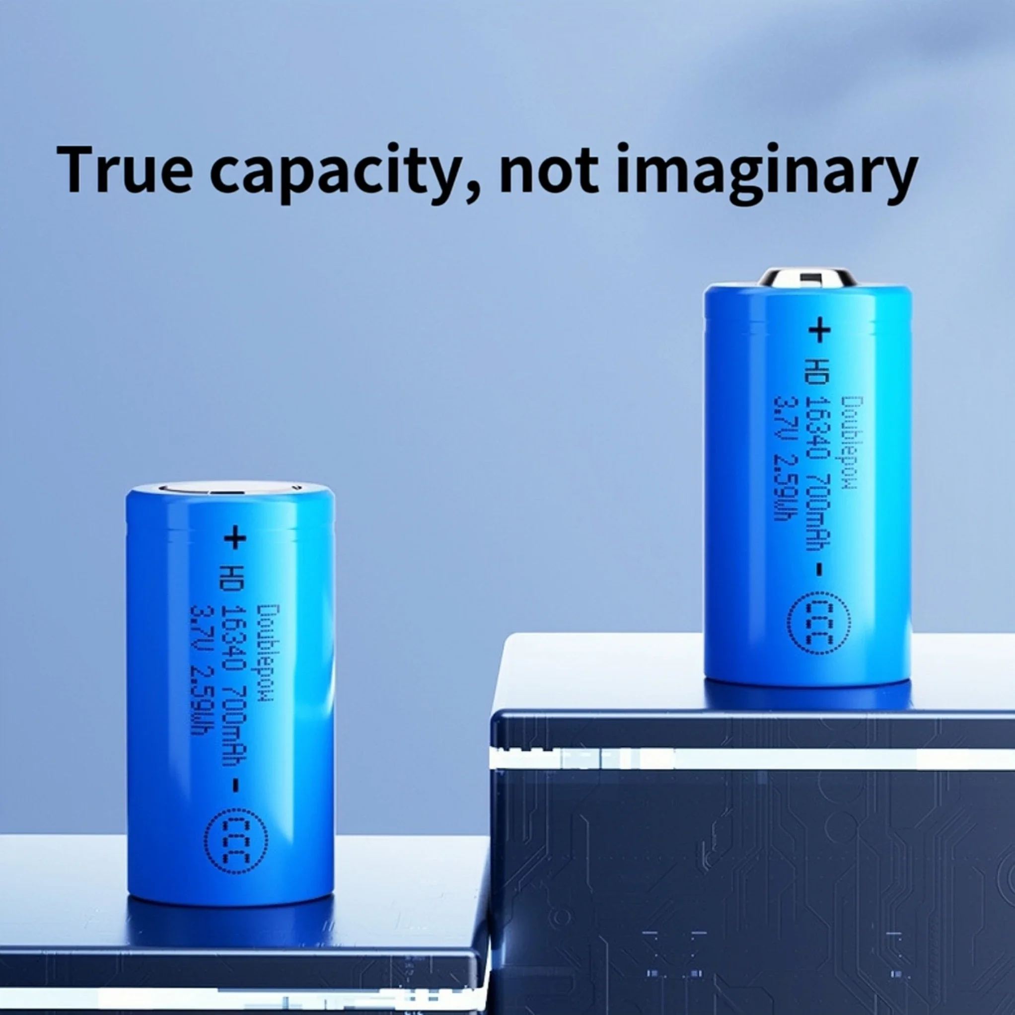 Литиевый аккумулятор 16340 CR123A 700 мАч с зарядным устройством