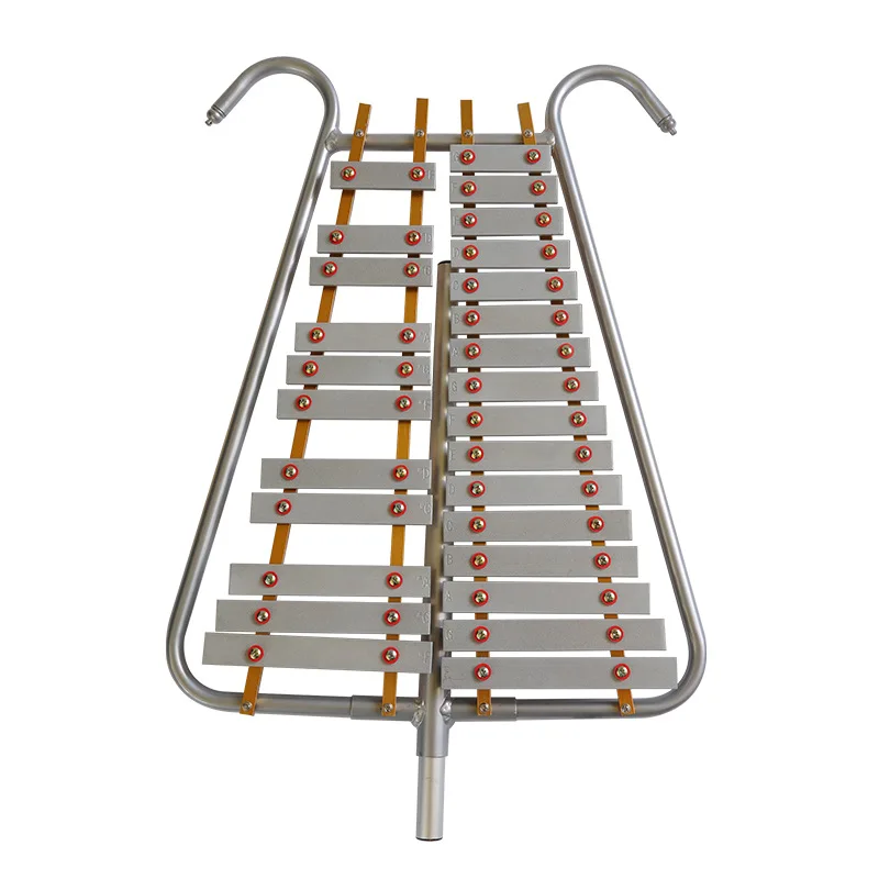 

China wholesale 27-tone Aluminium Marching Xylophone Metallophone Bell Lyre Marching Glockenspiel