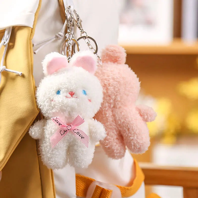 Новый милый кролик с бантом забавный фотообои мягкие украшения пара модных