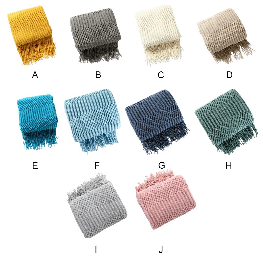 

Одеяло для дивана с кисточками, мягкое трикотажное покрывало для сна, шаль, модное украшение для дома, гостиной