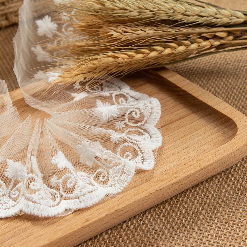 

10 метров, ткань для шитья одежды, рукоделие, декоративные принадлежности для рукоделия, аксессуары для шитья платьев, кружевные ленты, белая...