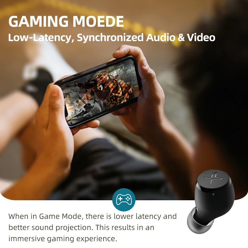 EDIFIER X3S TWS Wireless Bluetooth Earphone bluetooth 5.2 Qualcomm aptX game mode 28hrs playtime IP55 rated dust and water