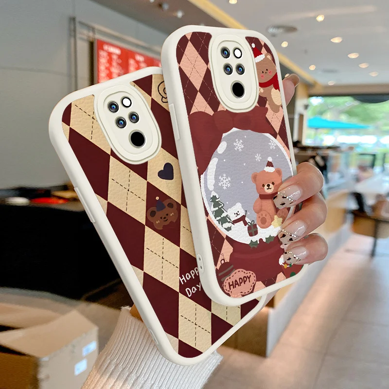 

Case for Huawei Mate 20 Pro Nova 7 SE 7i 7SE P20 Pro P30 Pro Lite New Edition P40 Lite 4G 5G Nova 4E Christmas Checkered Pattern