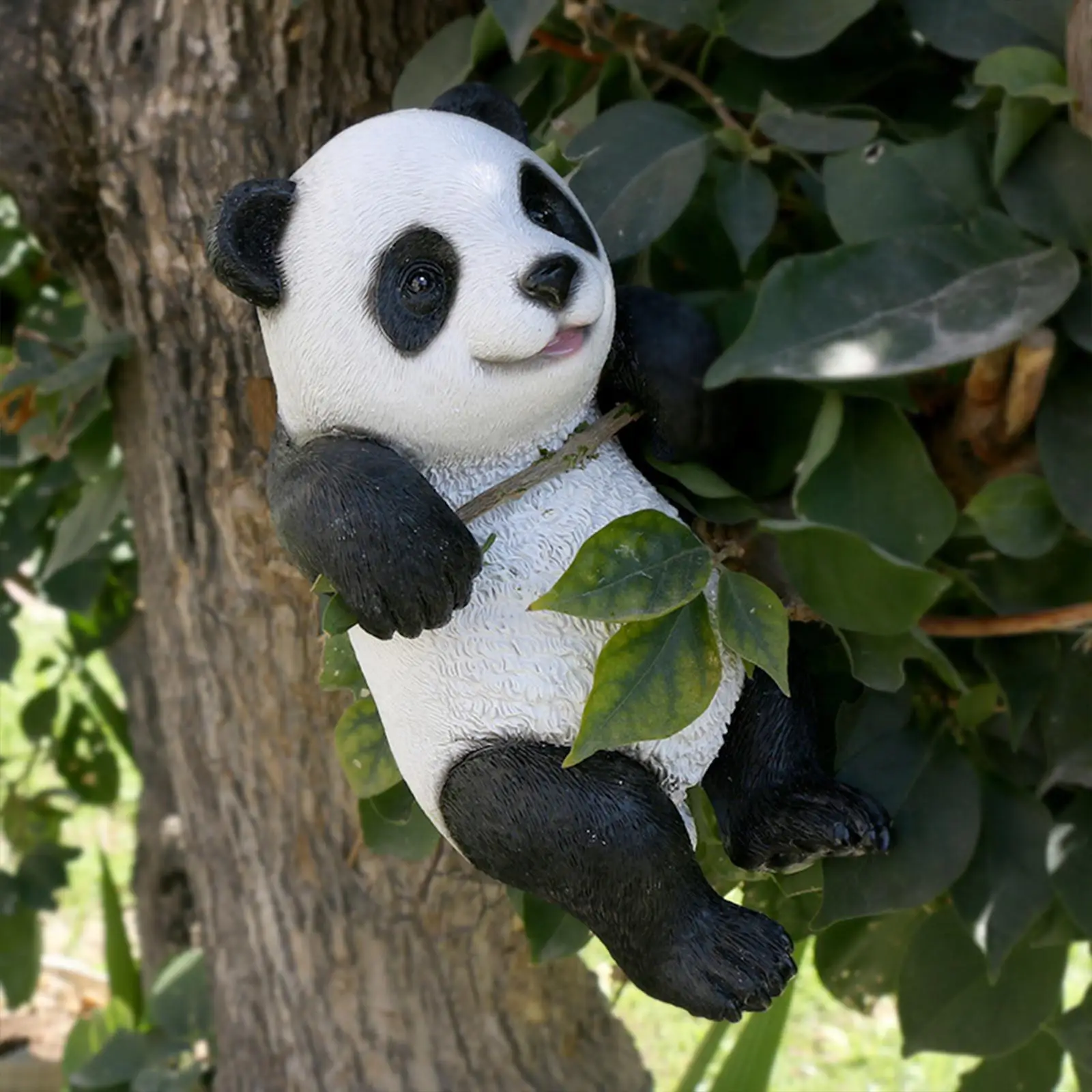 

Panda Sculpture Ornaments Adorable Creative for Patio Micro Landscape Indoor