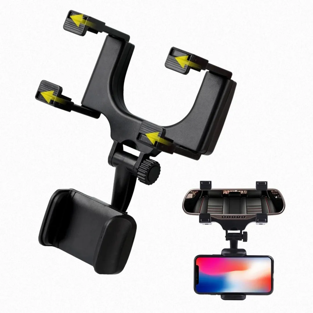 

1 шт. держатель для телефона на зеркало заднего вида для автомобильного крепления держатель телефона GPS вращающийся на 360 градусов регулируе...