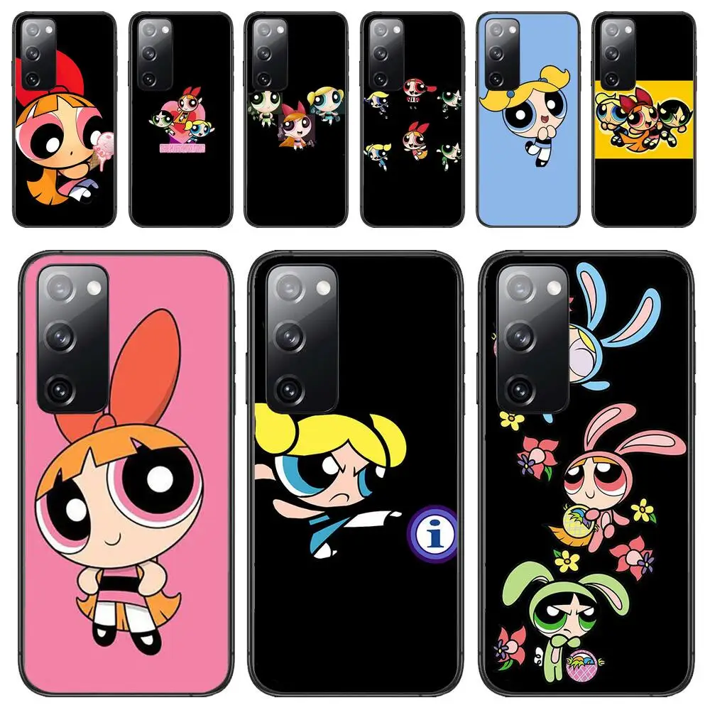 

The Powerpuff Phone case For Samsung Galaxy S30 s21 fe s20 s7 s5 s8 Plus s9 s10 s10e s21 Ultra Note 10 lite Phone cover soft