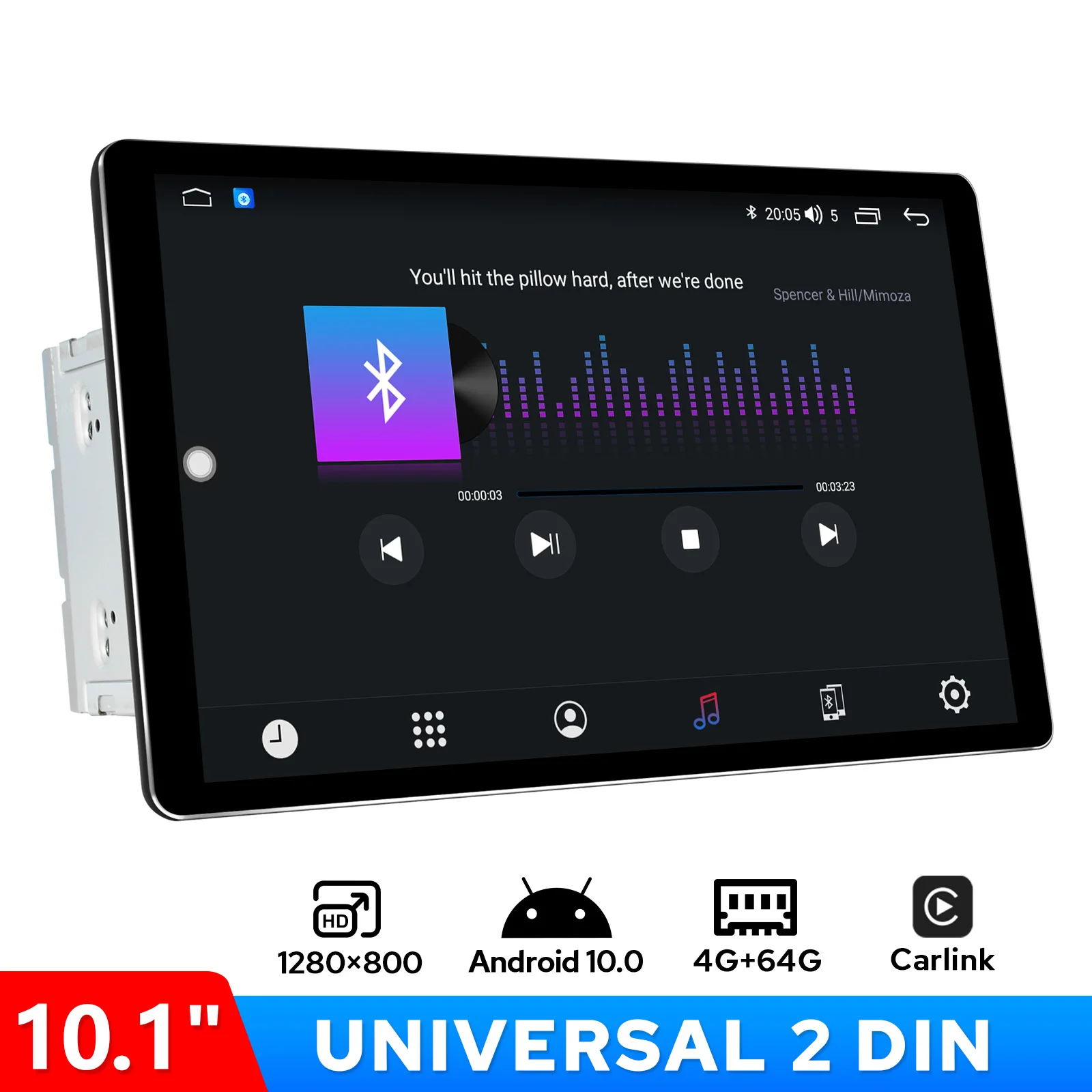 Автомобильный радиоприемник Joying универсальный мультимедийный видеоплеер на