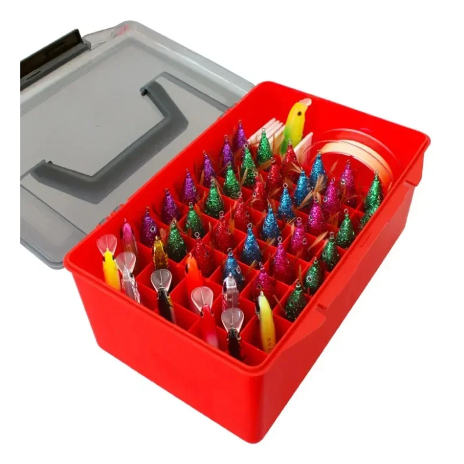 Рыболовные коробки Minnow Squid Jig Sea Egi Box Жесткий контейнер для приманок Пластиковый