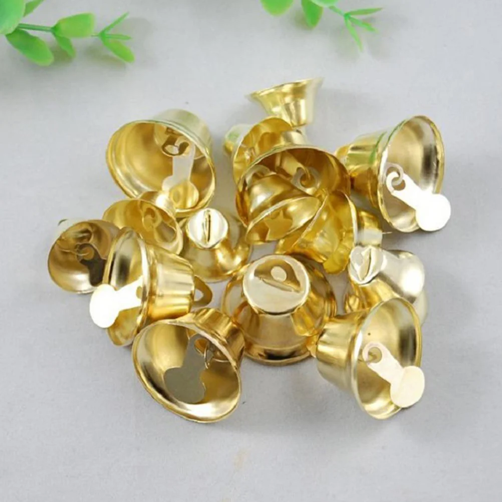 120 Pcs DIY Bell Ornament Fall Decor for Kitchen Crafts Christmas Pendant Wind Chime Accessories Mini Tree by