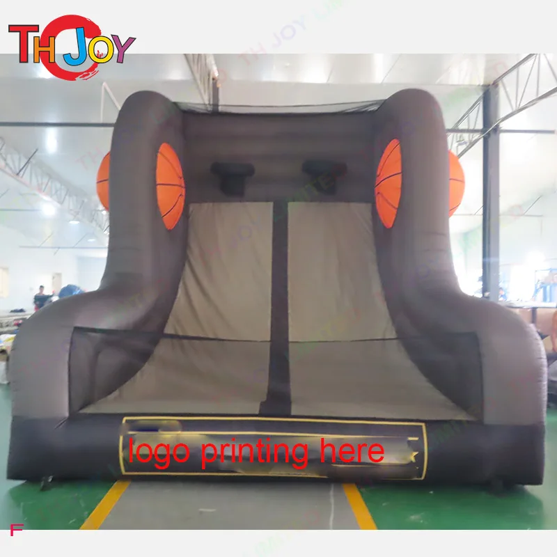 

5x4x4m inflatable basketball sport game kids carnival rental inflatable basketball shooting games for sale