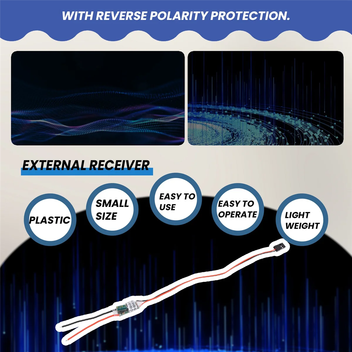 Источник питания приемника 5 В/3 А Бесщеточный ESC Внешний тип BEC Поддержка UBEC 2-6S