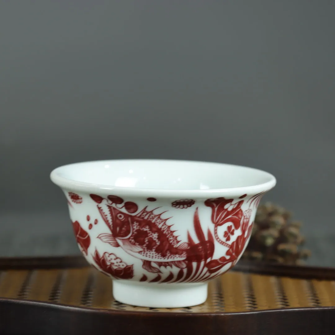 Бутылка под давлением чайный сервиз чашка глазурованная красная - Цена: 7049