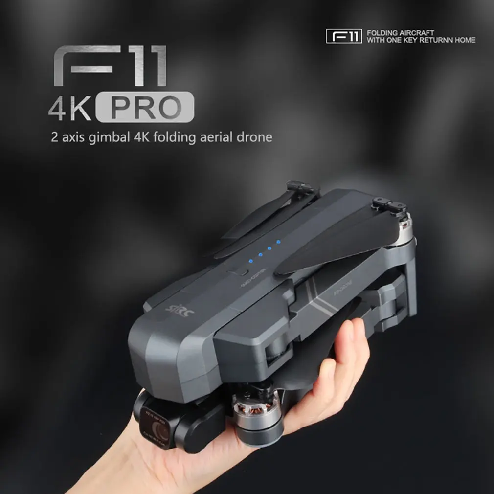 For SJRC F11S 4K Pro Drone With Camera 3KM WIFI GPS EIS 2-axis Anti-Shake Gimbal FPV Brushless Quadcopter Professional RC Drone
