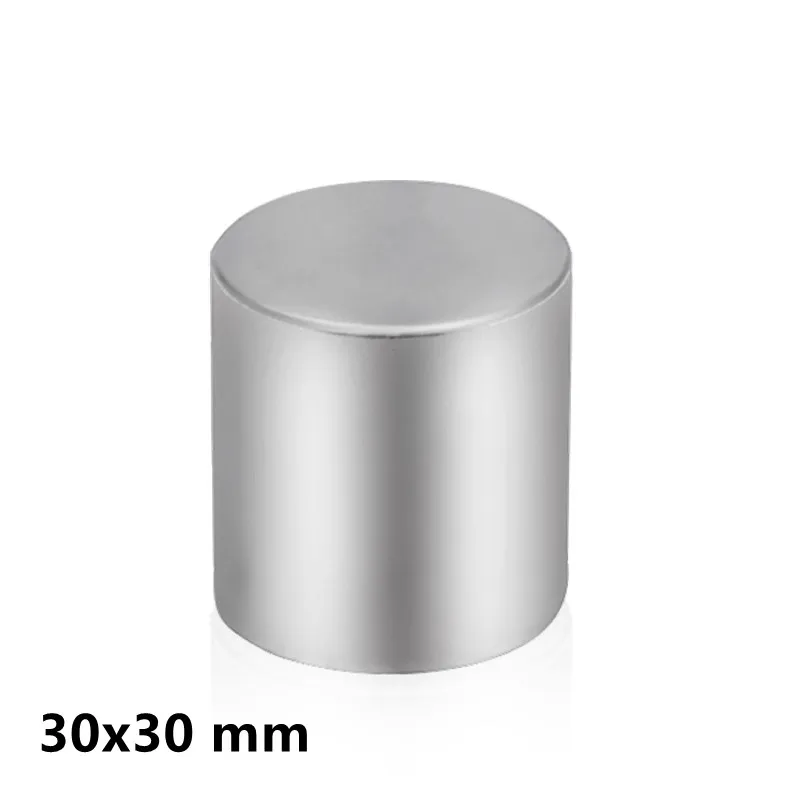 

1/2PCS 30x30 Round Powerful magnets 30mm X 30mm Thick Big Dics Neodymium Magnet Strong Dia 30x30mm N35 Permanent Magnet 30*30 mm