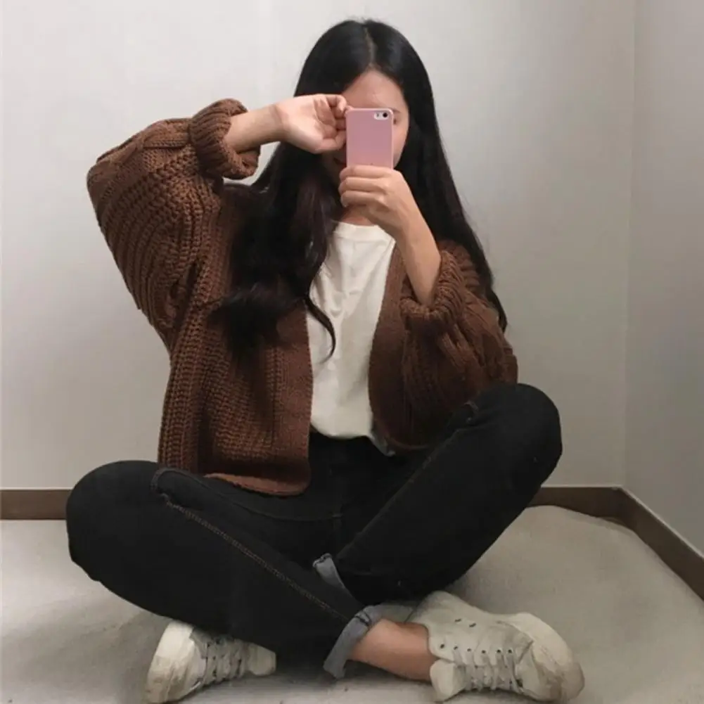 

Женское пальто, зимний свитер, пальто, уютный зимний вязаный кардиган, мягкий эластичный стильный свитер, куртка для женщин