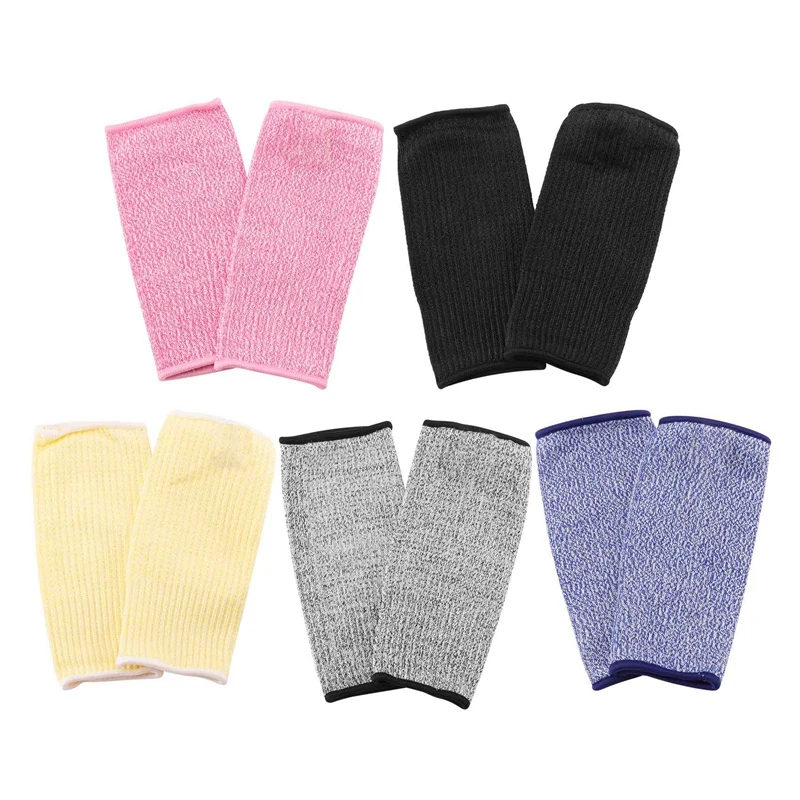 

5 Pair Cut And Burn Resistant Sleeves Arm Protection Sleeves Forearm Protectors For Thin Skin And Bruising